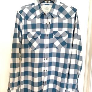 🔹 Plaid Vintage Fit Collared Shirt